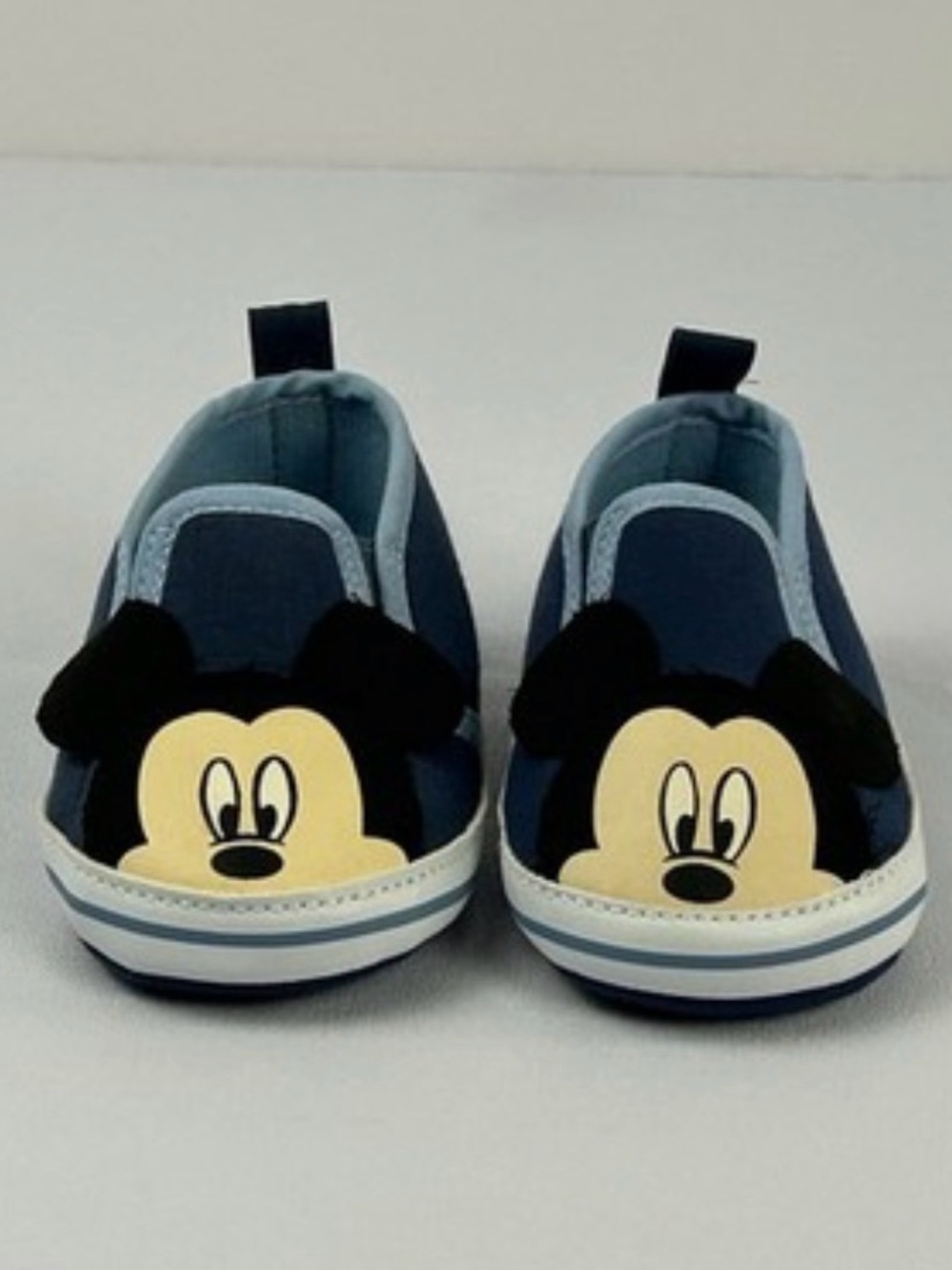 Disney Baby Mickey Mouse Ear Slip-On Shoes Navy Blue Infant/Toddler Various Size - Picture 5 of 10